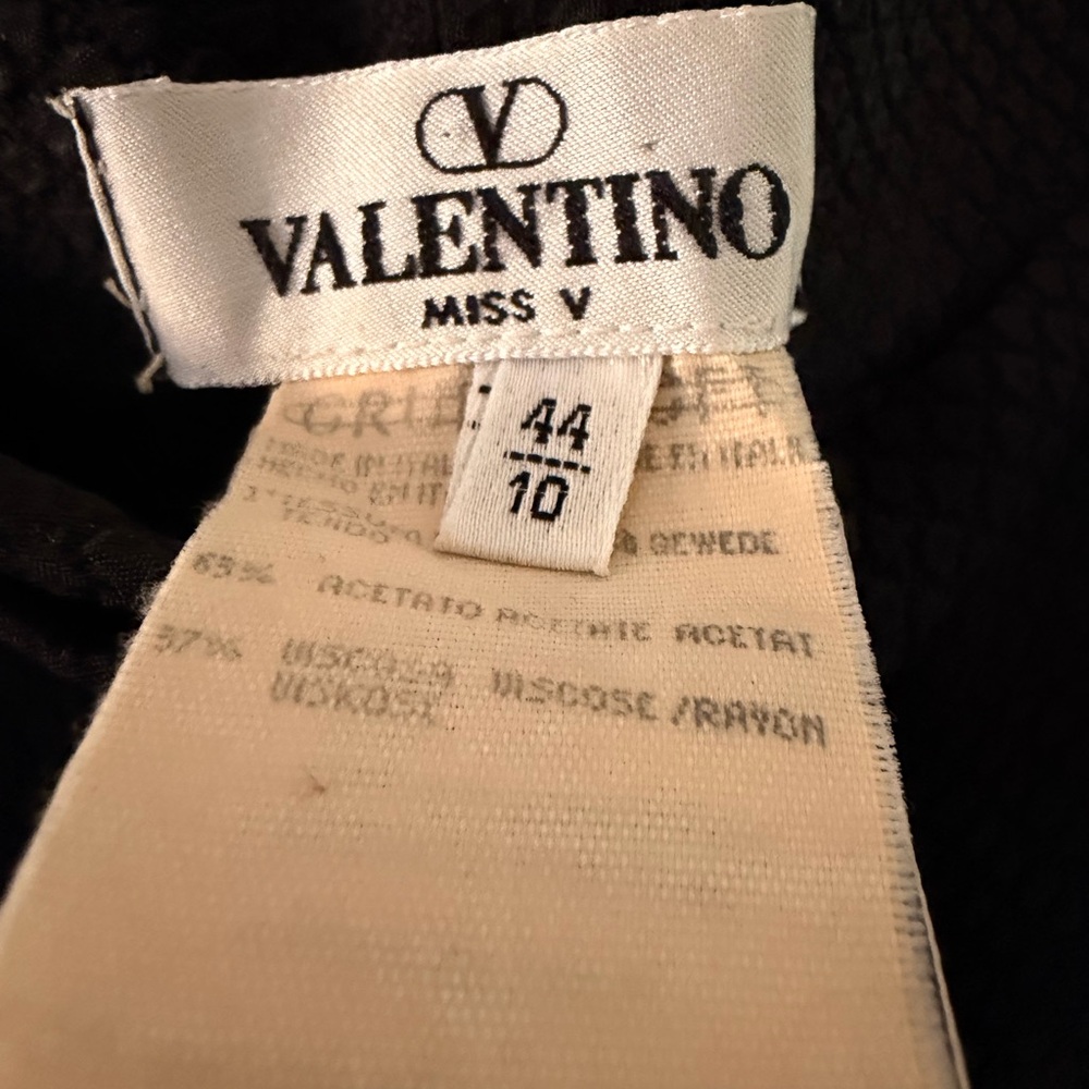 Valentino Miss V Classic Black Trousers. Vintage!